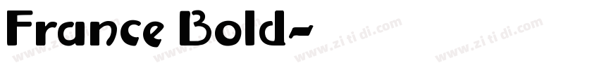 France Bold字体转换